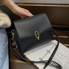 Women PU Leather Solid Shoulder Bag Ladies Casual Travel Shopping Crossbody Bags