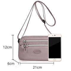 Women's Small Shoulder Bag Zipper Phone Purse Wallet