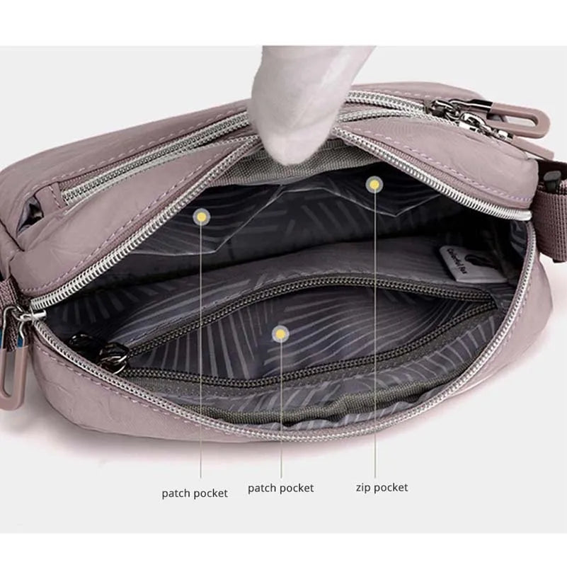 Women's Small Shoulder Bag Zipper Phone Purse Wallet