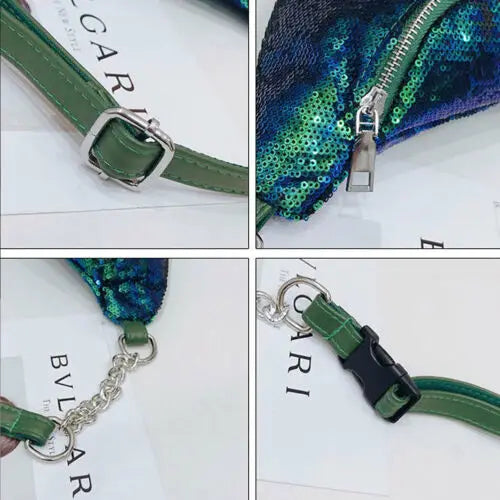 Glitter Sequin Waist Bag Shiny Fanny Pack