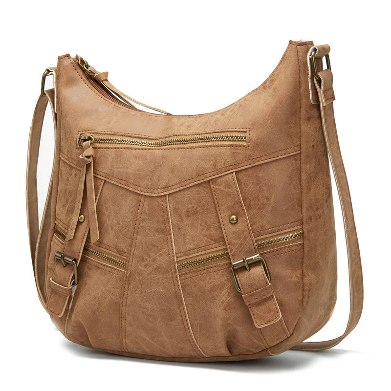 Women Shoulder Bag Crossbody Small Size Messenger Handbag Pockets Tote Purse