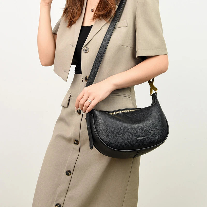 Women Leather Shoulder Bag Large Capacity Shopping Party Pockets