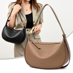Women Leather Shoulder Bag Large Capacity Shopping Party Pockets