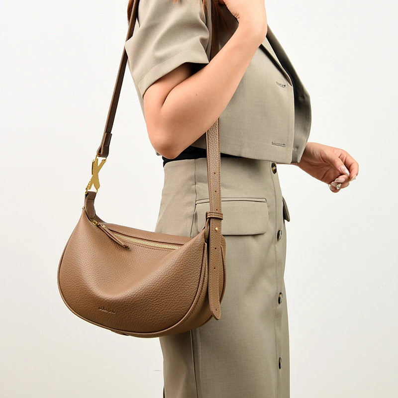 Women Leather Shoulder Bag Large Capacity Shopping Party Pockets