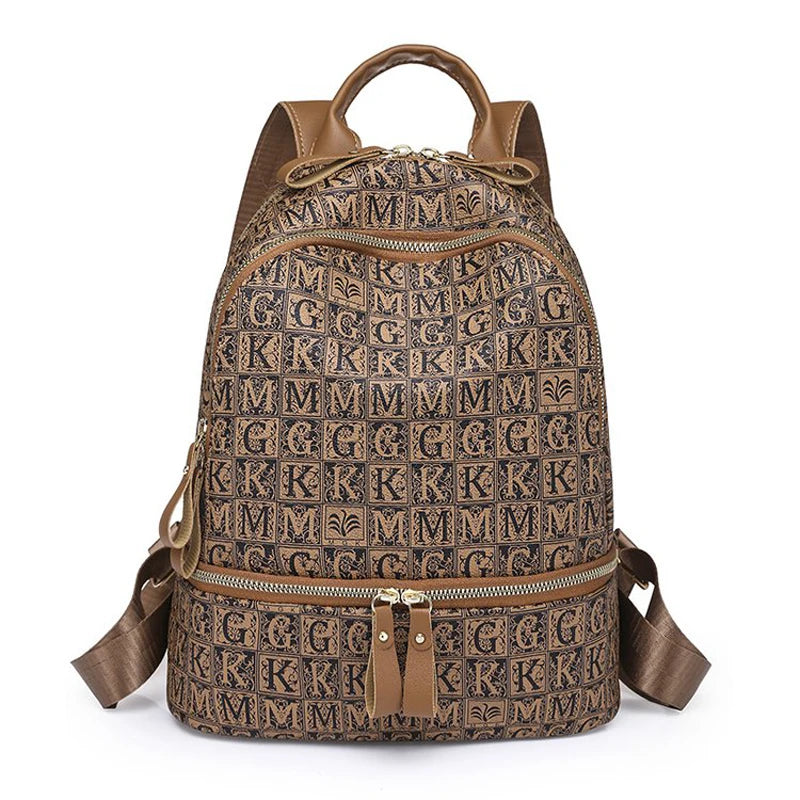 Women Small Backpack Female Shoulder Bag String Ladies Rucksack Leather