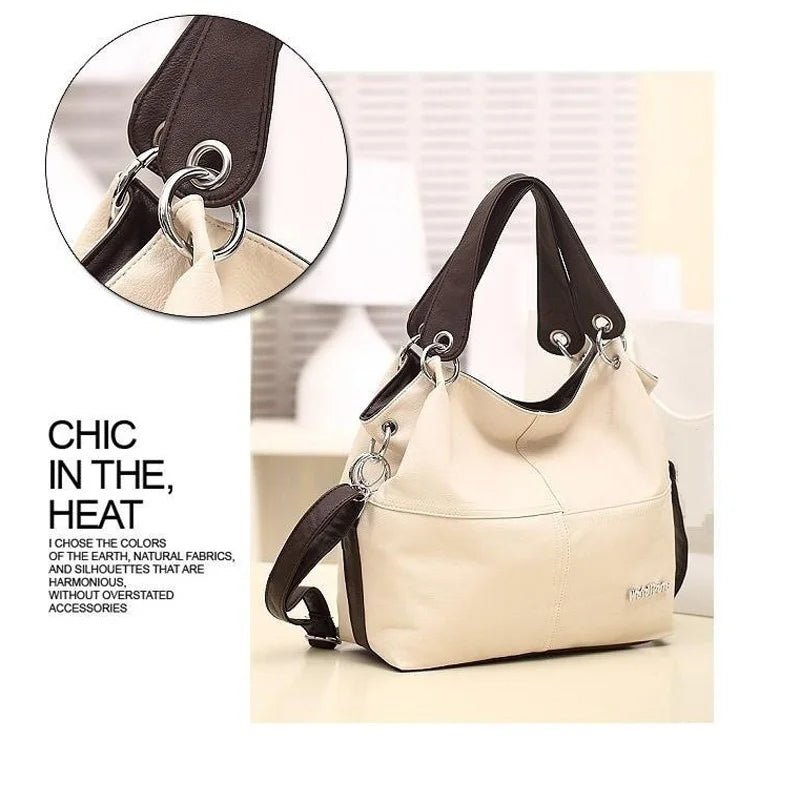 Women Versatile Handbag Lady Soft PU Leather Bags Messenger Bag