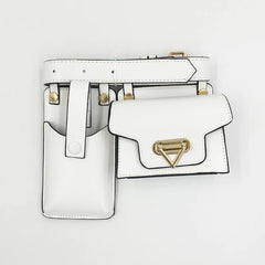 Women Leather Waist Bag Crossbody Pack Hip Belt Phone Pouch Purse