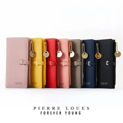 PU Leather Zipper Wallet Women's Long Purse Clutch Hand bag