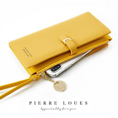 PU Leather Zipper Wallet Women's Long Purse Clutch Hand bag