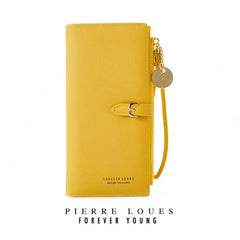 PU Leather Zipper Wallet Women's Long Purse Clutch Hand bag