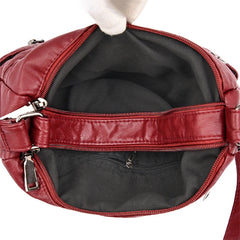 Women's High Leather Underarm Bag Anti Theft Shoulder Bag