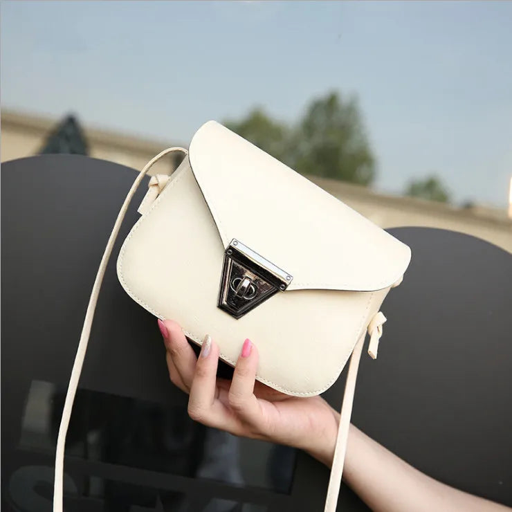 Vintage Crossbody Bag Small Shoulder Bag PU Leather Women Handbag