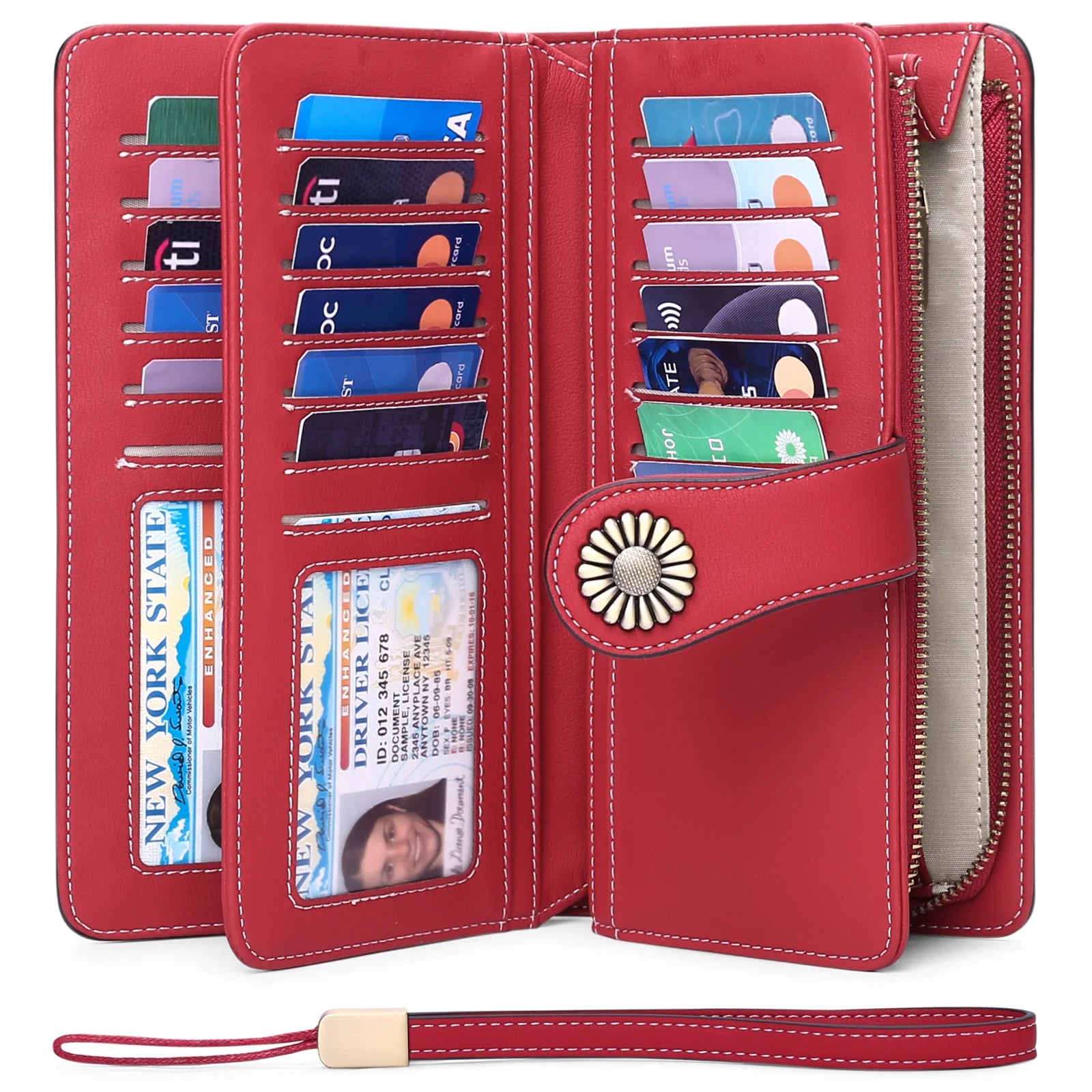 Women's Long Wallet Pu Multifunctional High Women's Wallet RFID Handbag