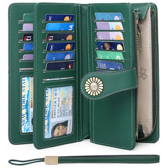 Women's Long Wallet Pu Multifunctional High Women's Wallet RFID Handbag