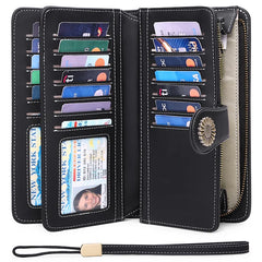 Women's Long Wallet Pu Multifunctional High Women's Wallet RFID Handbag