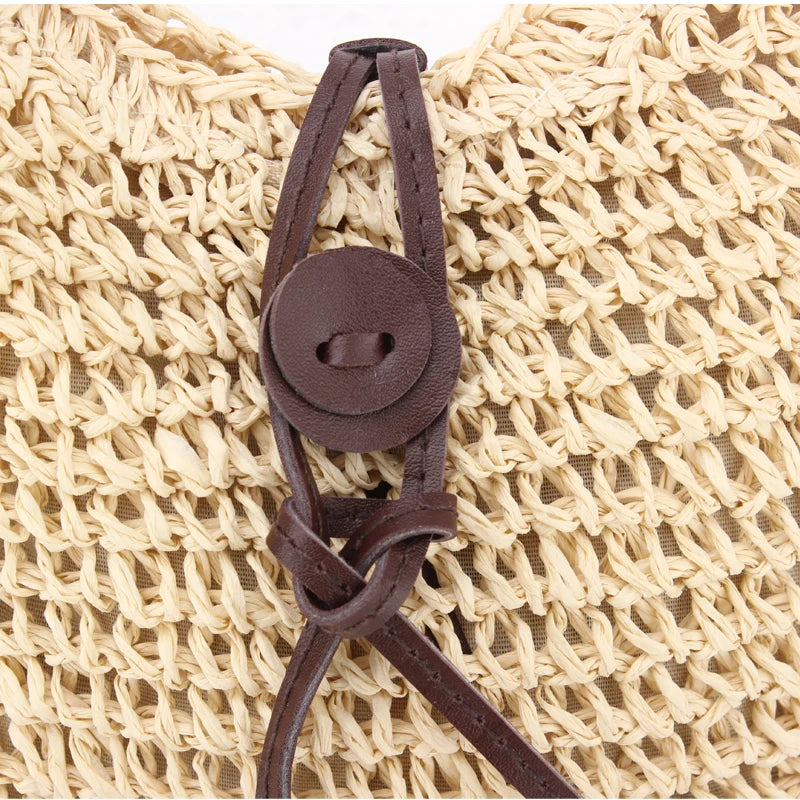 Woven Shoulder Bags Straw Summer Women Crossbody Beach Travel Handbag