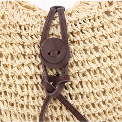 Woven Shoulder Bags Straw Summer Women Crossbody Beach Travel Handbag
