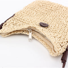 Woven Shoulder Bags Straw Summer Women Crossbody Beach Travel Handbag