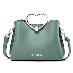 Yellow PU Leather Handbag Crossbody Bags For Women Travel Shoulder
