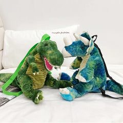 Creative 3D Dinosaur Backpack Plush Bag for Kids