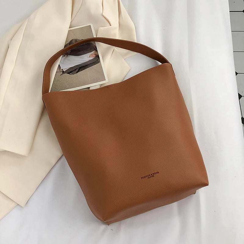Fashionable Shoulder Daily Women Bucket Bags Handbags Party Casual Multi-functio