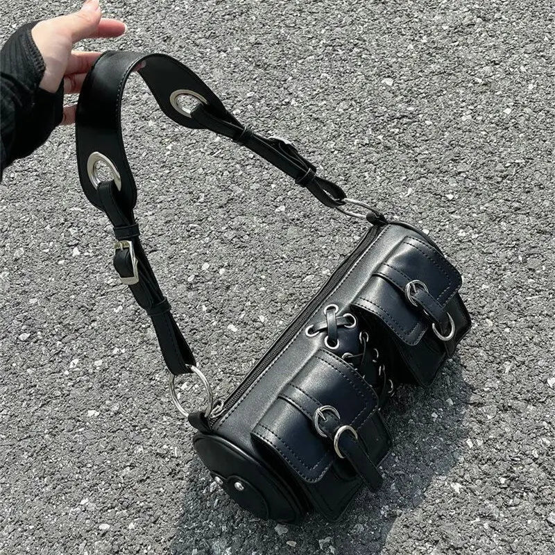 Dark Spice Girl Underarm Bag Senior Texture Strap Crossbody Bag