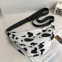 Women's Small Shoulder Bag Lightweight Messenger Bag Cow Pattern
