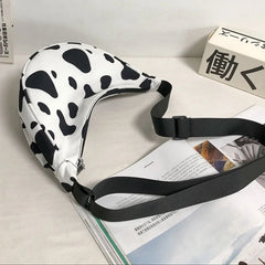 Women's Small Shoulder Bag Lightweight Messenger Bag Cow Pattern