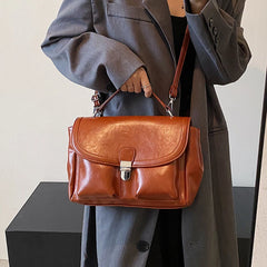 Vintage Large Capacity Women Shoulder Bag Lady Briefcase Satchel Hobo Bag
