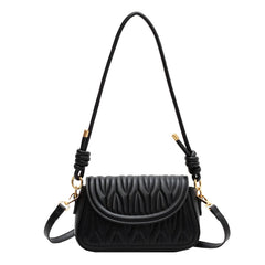 Winter Leather Flap Crossbody Bag for Women