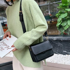 Flap Messenger Bag For Women Small Square Bag Crossbody Shoulder Bag