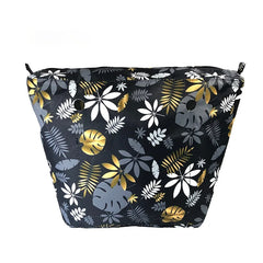 Floral Border Waterproof Inner Lining Insert For Classic Mini O Bag
