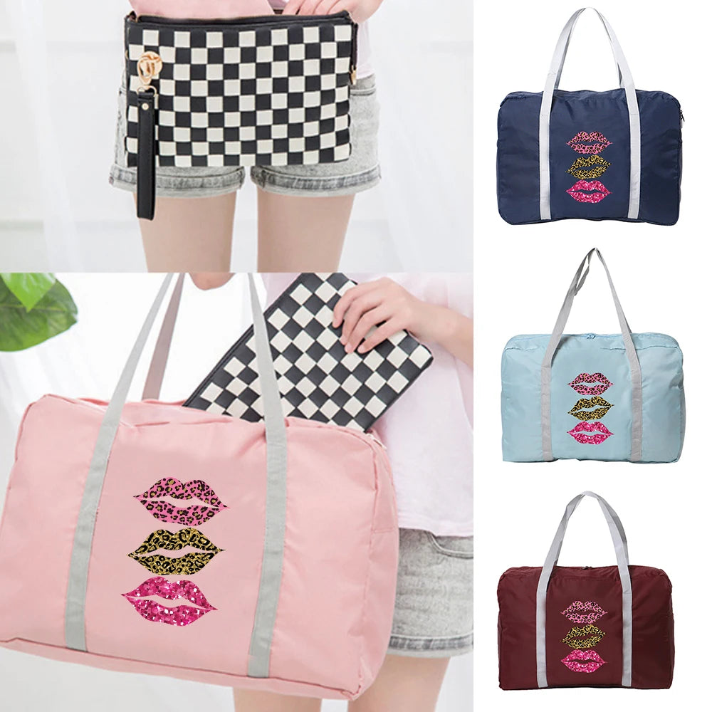 Foldable Travel Bags Large Capacity Luggage Bag Women Gym Bags Shoulder Bag