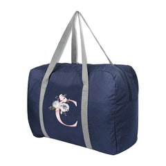 Foldable Travel Bags Large Capacity Duffle Bag Pink Flower Women Men