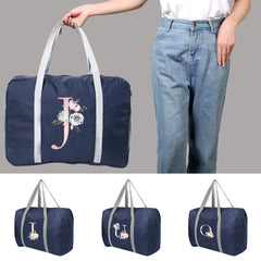 Foldable Travel Bags Large Capacity Duffle Bag Pink Flower Women Men
