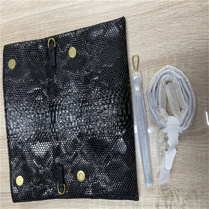 Snake Pattern Clutch Bag European Style Party Shoulder Bag