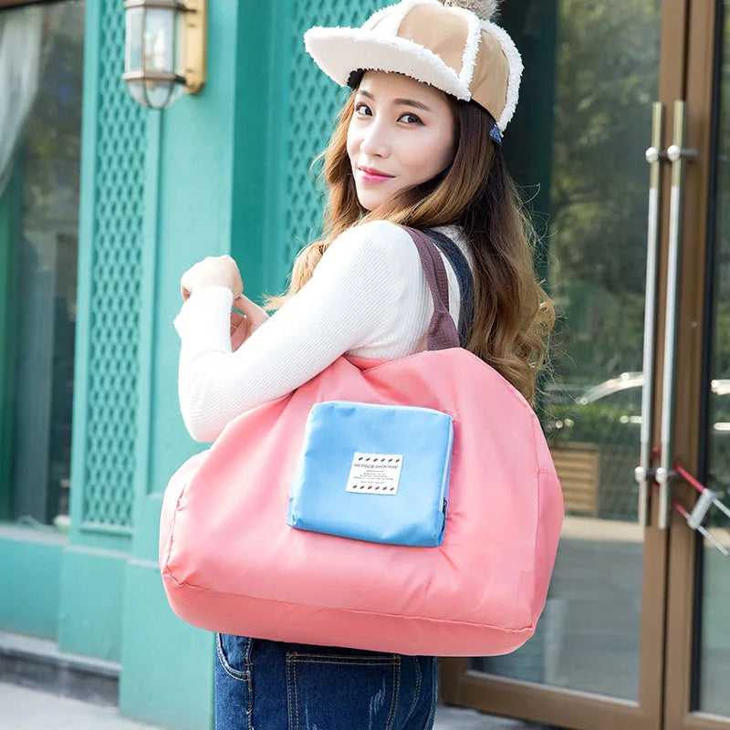Reusable Women Bags Waterproof Eco Shopping Travel Shoulder Bag