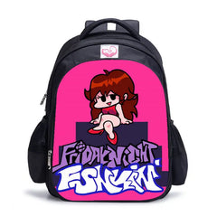 FNF Games Backpack 3D Print School Bag Orthopedic Book Bag 16Inch Unisex