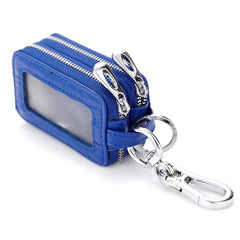 Crocodile Pattern Car Key Holder Double Zipper Key Wallet