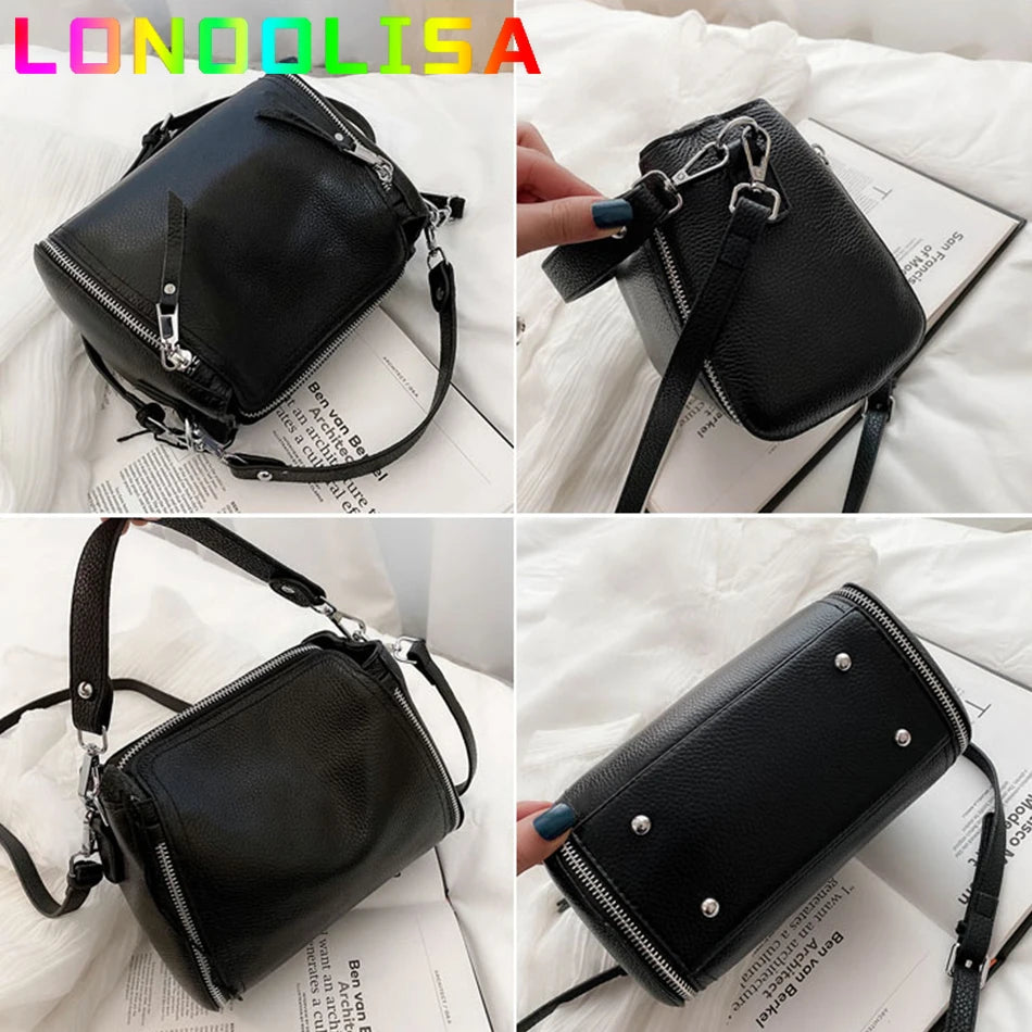 Women Messenger Bags Bucket Bag Leather Crossbody Handbag Bolsa
