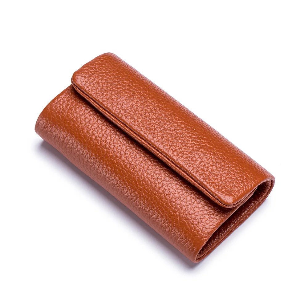 Leather Key Bags Men Women Key Holder Organizer Pouch Cow Leather Car Key Wallet