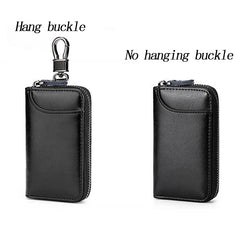 Leather Keychain Holder Pouch Purse Key Cover Bag Men