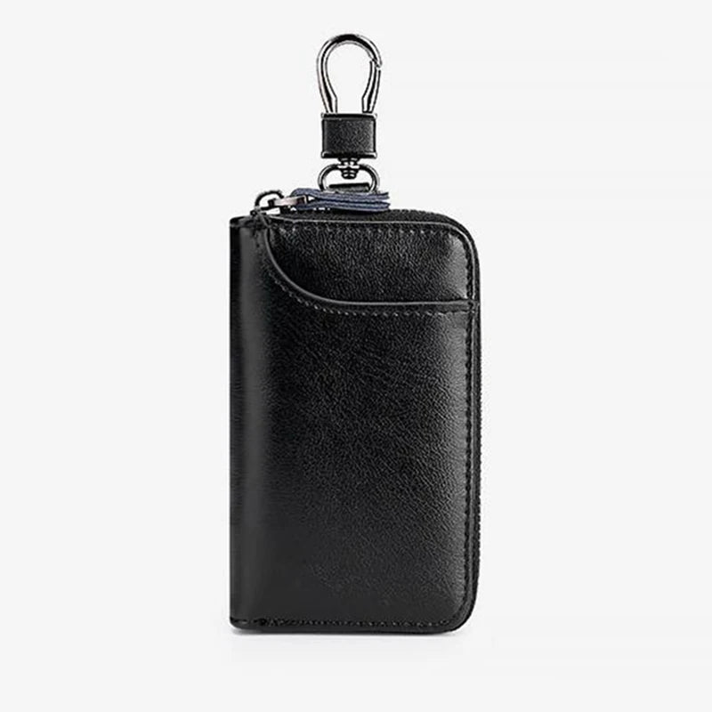 Leather Keychain Holder Pouch Purse Key Cover Bag Men