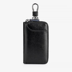 Leather Keychain Holder Pouch Purse Key Cover Bag Men