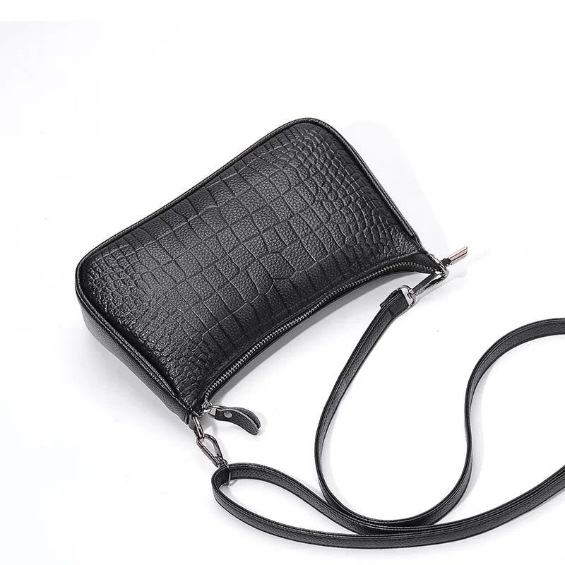 Crocodile Pattern Leather Women's Shoulder Bag