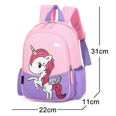 Cartoon Unicorn Girls Backpack School Bags for Kids