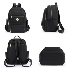 Girls Pink Backpack Women's Nylon Travel Backpack Anti-theft Bag
