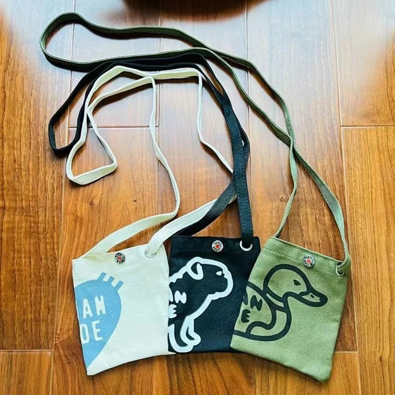 Canvas One Shoulder Messenger Bag for Men and Women
