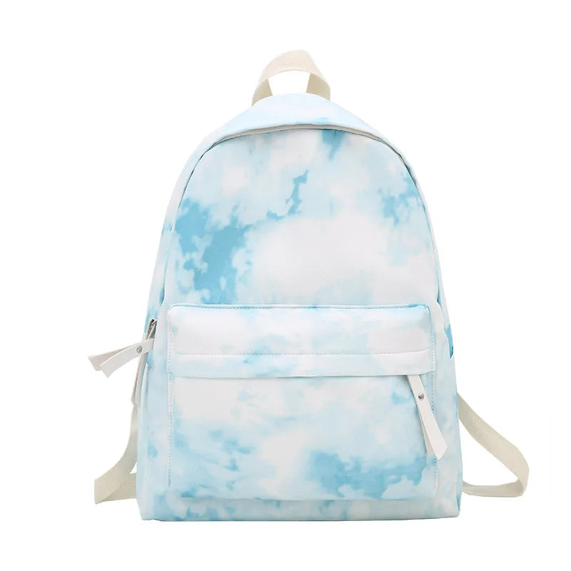 Gradient Women Backpacks Student Schoolbag Female Backpack