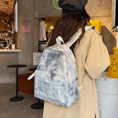 Gradient Women Backpacks Student Schoolbag Female Backpack